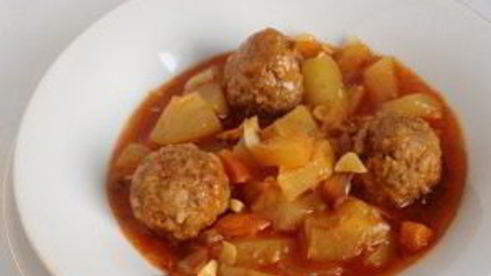 тушеный патиссон