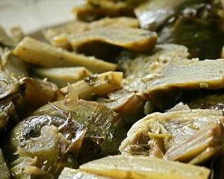 Тушеные артишоки