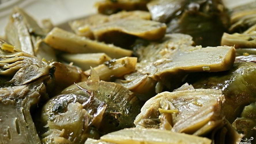 Рецепт тушеных артишоков