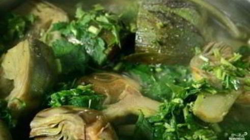 тушеные артишоки