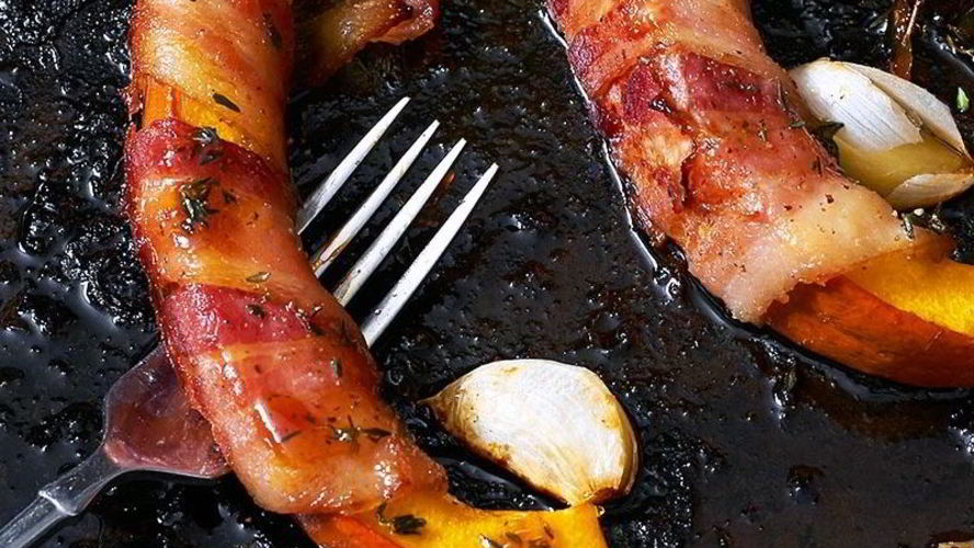 Рецепт тыквы, запеченной с беконом