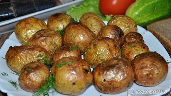 Рецепт Запеченной в мундире картошка