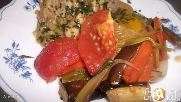 Рецепт Запеченных в духовке овощи