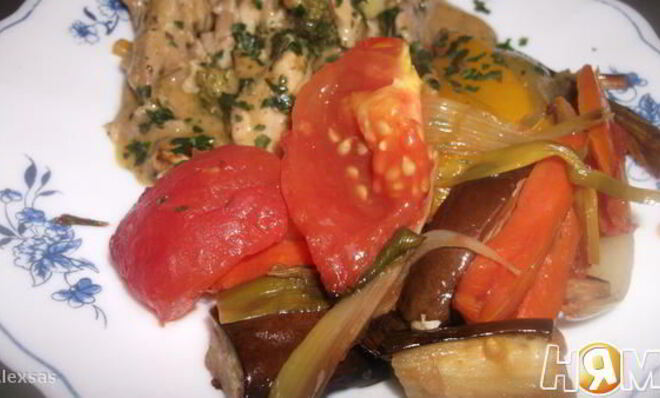 Запеченные в духовке овощи