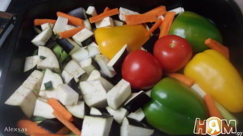 запеченные в духовке овощи