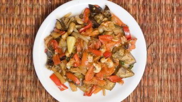 Рецепт Запеченых овощей с чесноком и пармезаном