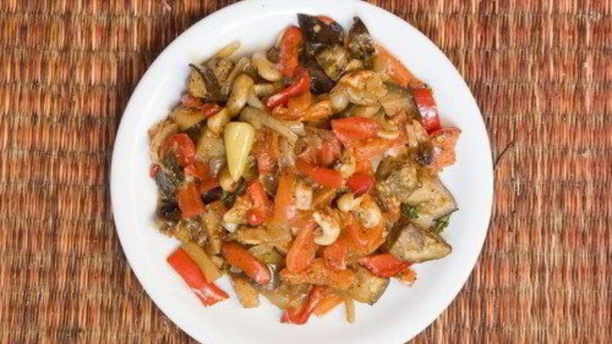 Рецепт запеченых овощей с чесноком и пармезаном