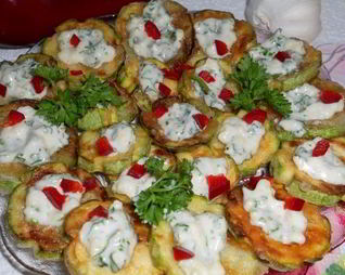 Жареные кабачки с майонезом