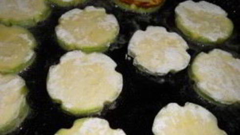 жареные кабачки с майонезом