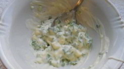 жареные кабачки с майонезом