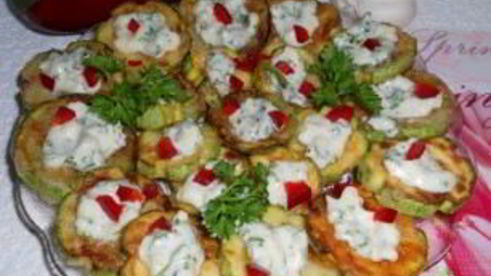 жареные кабачки с майонезом