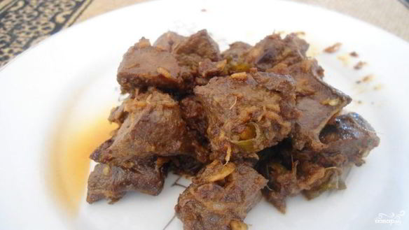 Рецепт Говяжьей печени по-быстрому