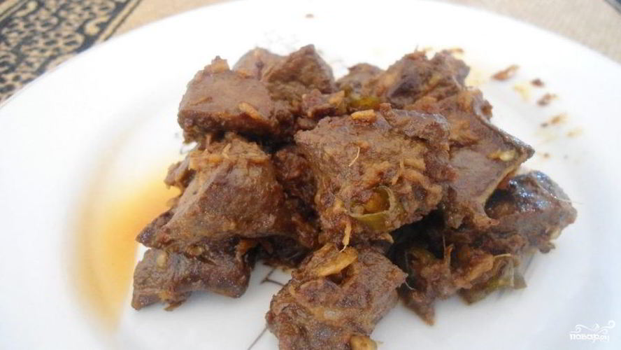 Рецепт говяжьей печени по-быстрому