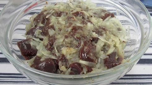 говяжья печень в кляре жареная