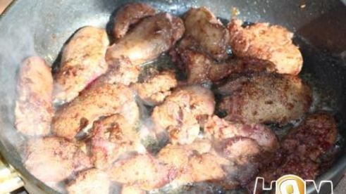 куриная печень тушеная по-итальянски с апельсином