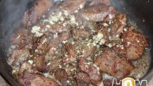 куриная печень тушеная по-итальянски с апельсином