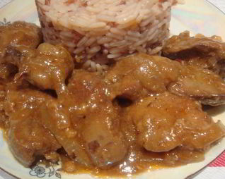 Куриная печень в пикантном соусе