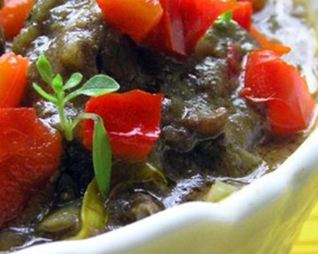 Куриная печень в яблочном соусе