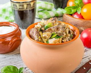 Куриная печень, жареная с яйцом