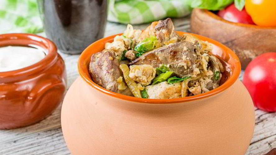 Рецепт куриной печени, жареной с яйцом