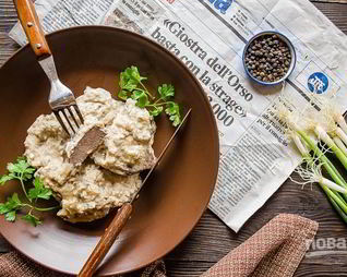 Печень говяжья в сметане