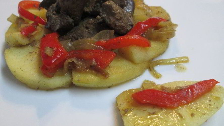 Рецепт печени индейки с яблоками