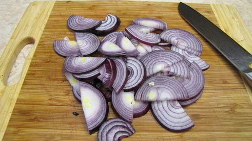 печень с плоской стручковой фасолью