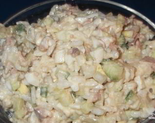 Печень трески с рисом
