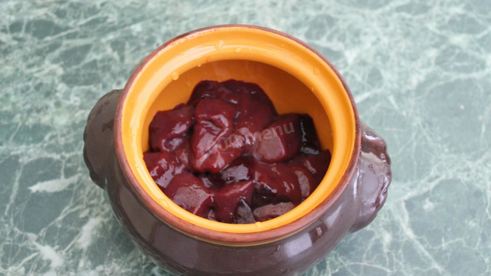 печень в горшочках по-русски