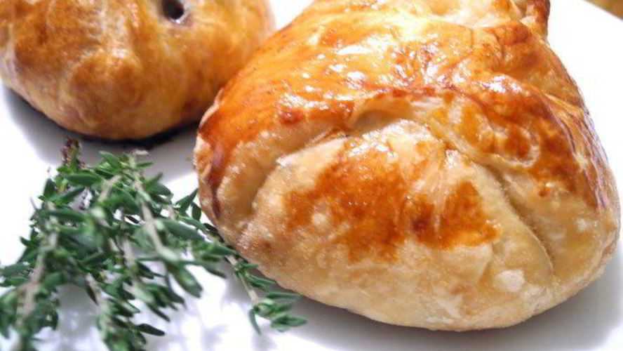 Рецепт печенки в кафтане из слоеного теста