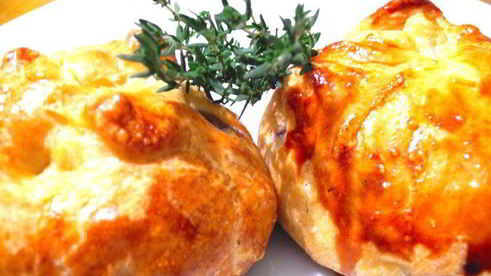 печенка в кафтане из слоеного теста