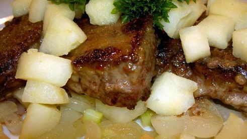 телячья печень по-берлински