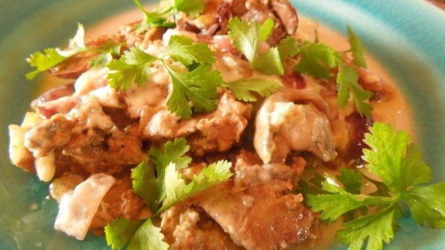 Рецепт тушеной куриной печени в мультиварке