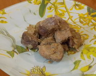 Тушеная печень в мультиварке