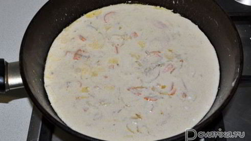 тушеная свиная печень в сметане