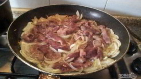 жареная говяжья печень