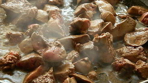 жареная картошечка с печенью