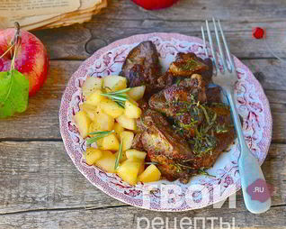 Жареная куриная печень