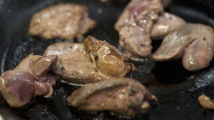 Рецепт жареной куриную печень