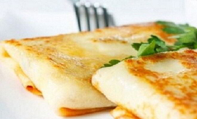 Блинчики с начинкой из куриного мяса