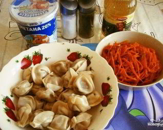 Пельмени на пару