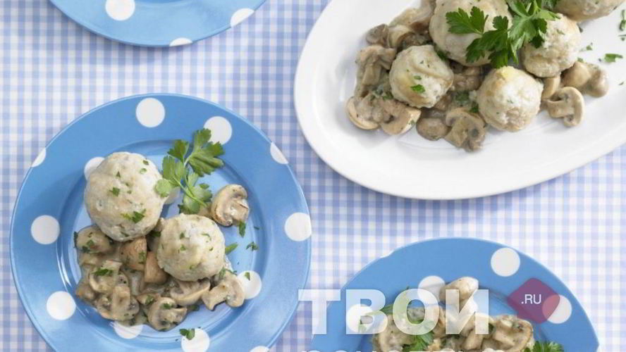 Рецепт пельменей с грибами
