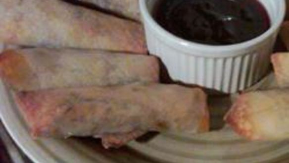 Рецепт Простых куриных вонтонов трубочки