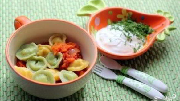 Рецепт Разноцветных пельменей с рыбой