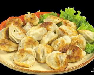 Жареные пельмени