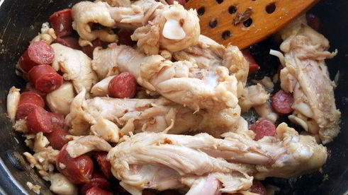 джамбалайя с лисичками