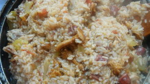 джамбалайя с лисичками