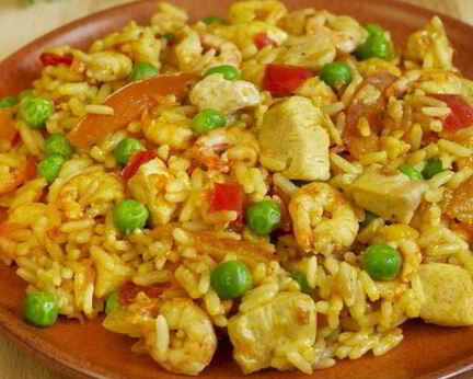 Легкая испанская паэлья