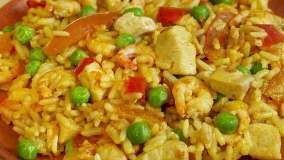 Рецепт Легкой испанской паэльи