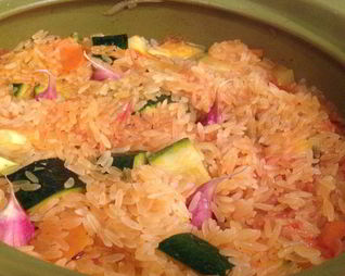 Овощной плов с цукини